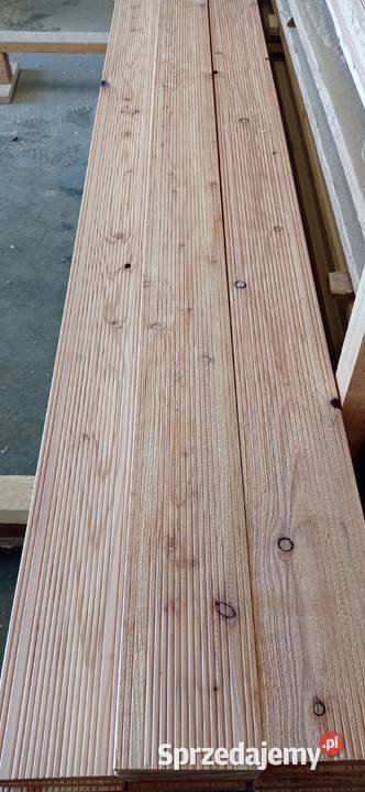 Deska tarasowa 25x145 modrzew europejski klasa Zielona Góra