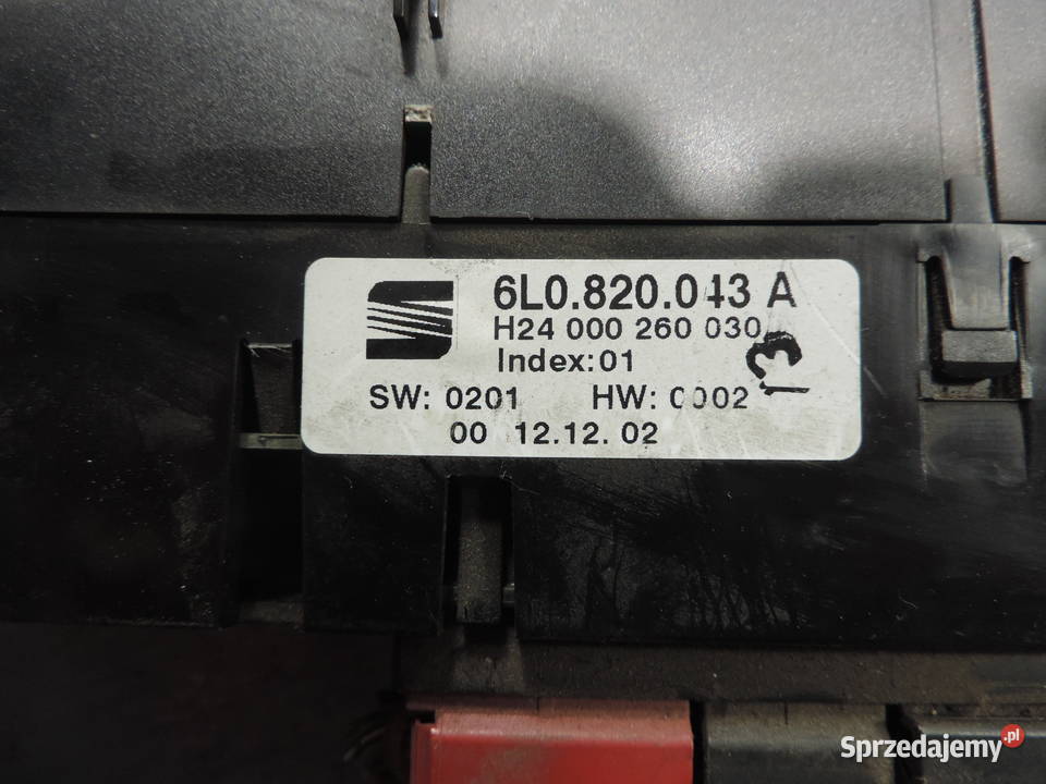 PANEL KLIMATYZACJI SEAT IBIZA 3 6L0820043A Nowy Sącz