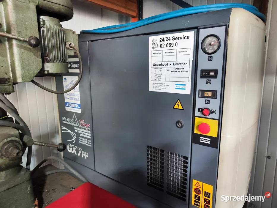 Kompresor śrubowy ATLAS COPCO GX7FF świętokrzyskie Sandomierz