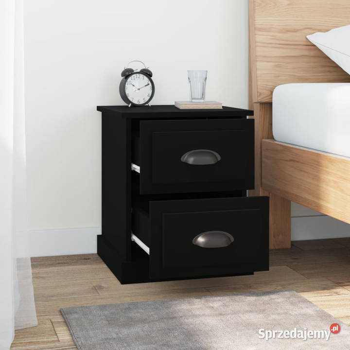 Szafki nocne 2 czarne 39x39x475 WM816147 Warszawa
