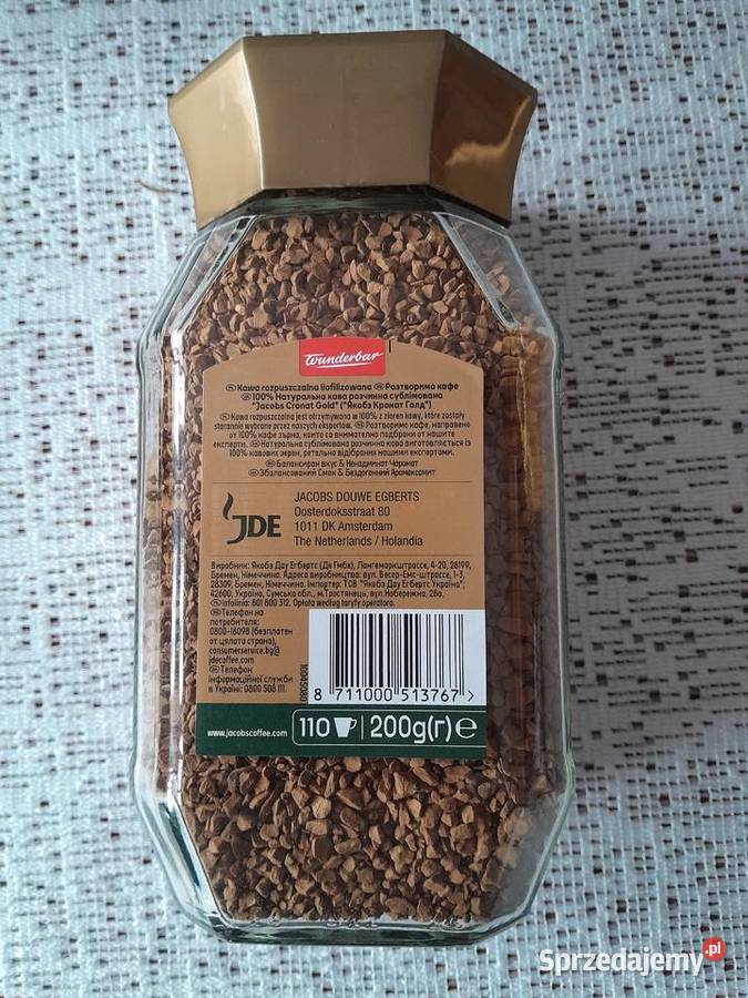 Kawa Jacobs Cronat Gold rozpuszczalna 200 gr Tarnów