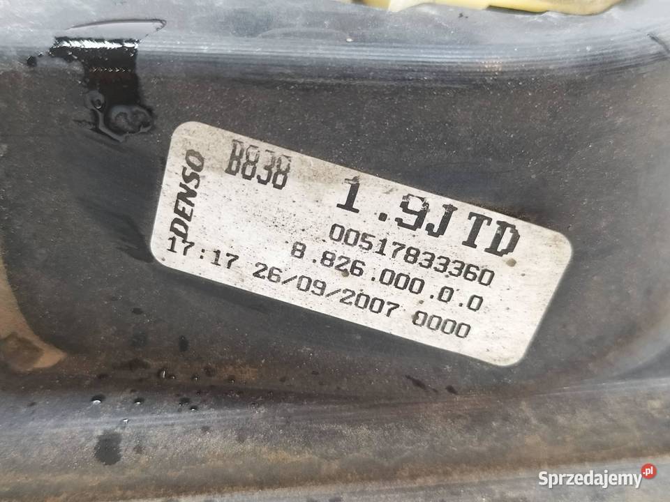 WENTYLATOR CHŁODNICY 14 B 00517833360 Fiat Bravo Rok produkcji 2007