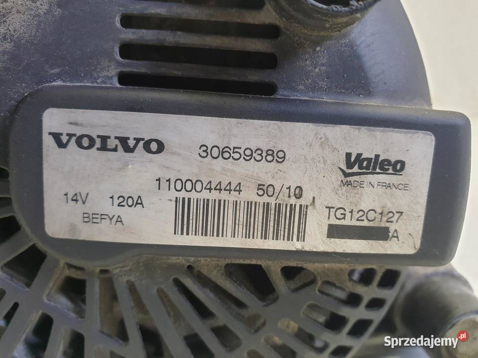 ALTERNATOR Volvo S40 II V50 C30 16 D 30659389 Układ elektryczny silnika