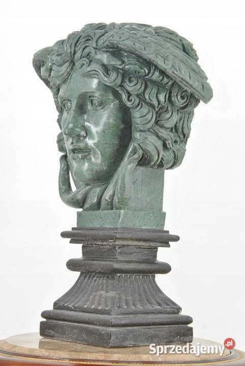 Popiersie Meduzy z Węzami Głowa z Marmuru Patyna