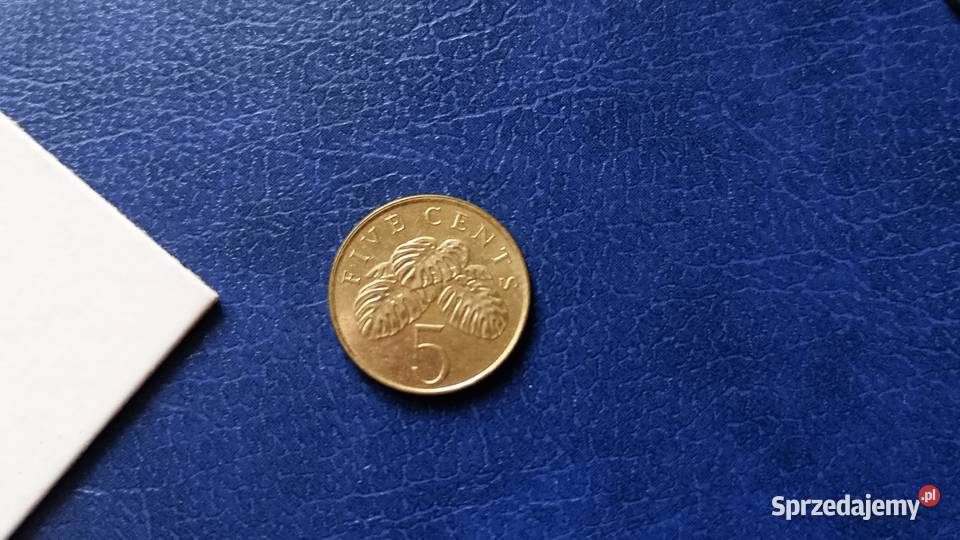 Stare monety 5 cent 1995 Singapur Numizmatyka Lesko