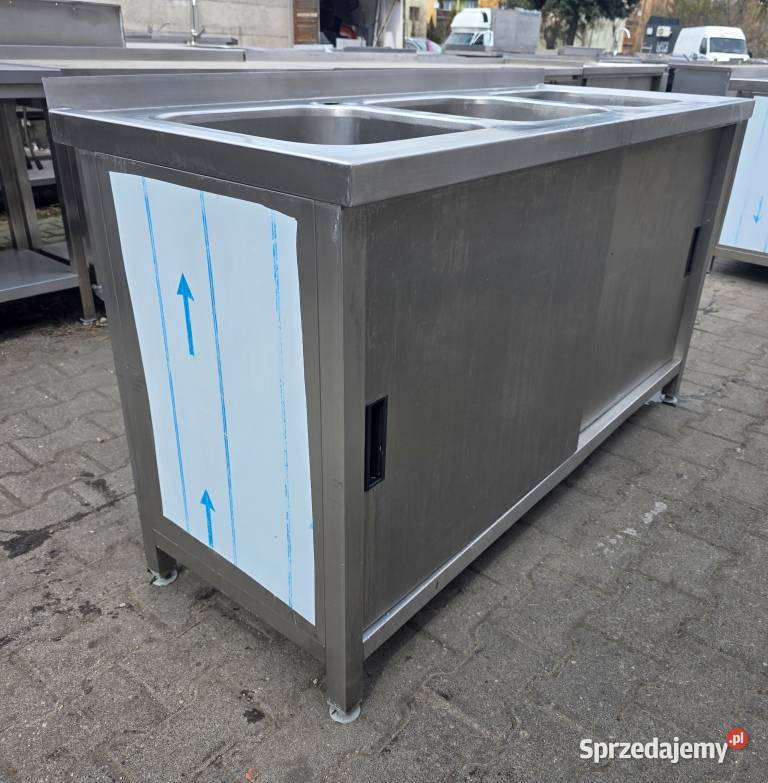 Zlew 3 Komorowy z Szafką Drzwi Suwane 1506085 sprzedam