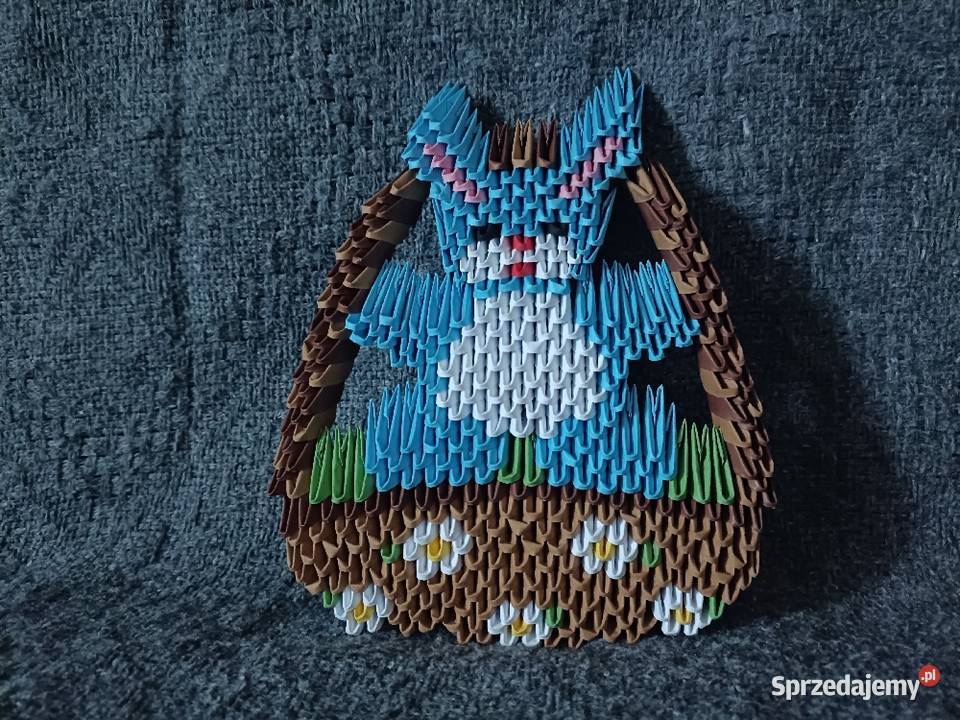 Królik w Koszyku Origami Modułowe 3D Kwidzyn