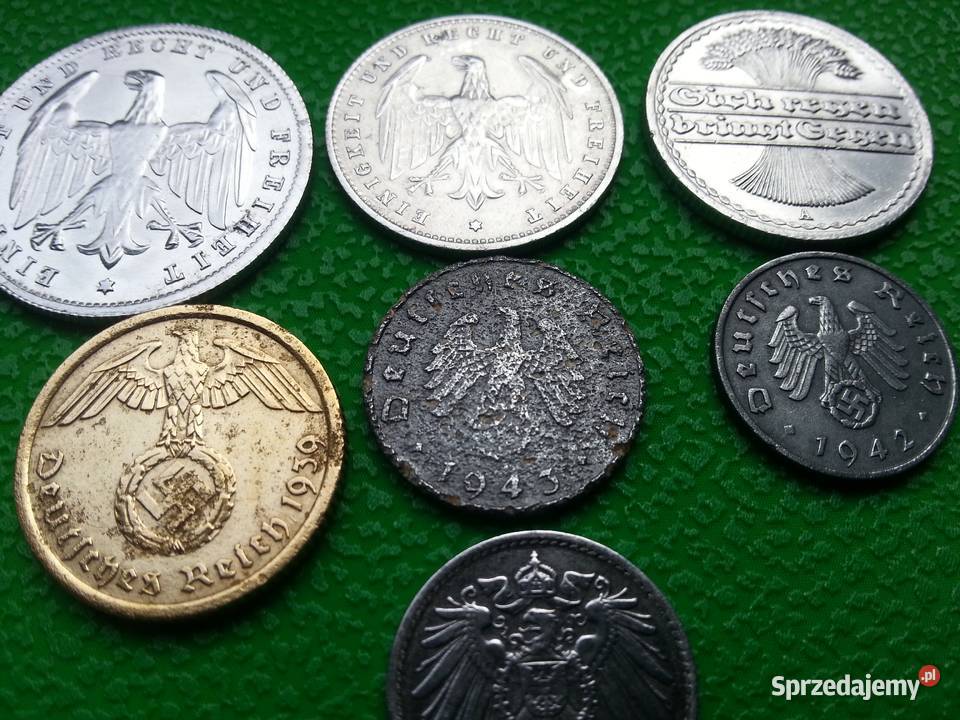 Monety Niemieckie Reich Marki Pfennig Lipiany
