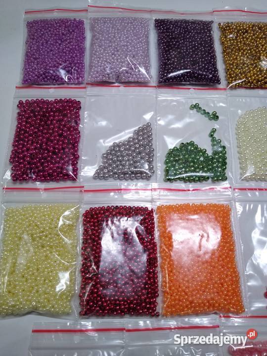 Perełki Koraliki 26 rodzajów Zestaw 346 g Gdańsk