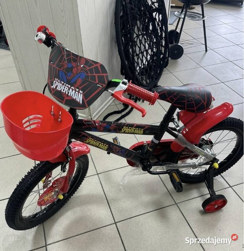 399 Rower 16 czarny Spiderman Zabrze
