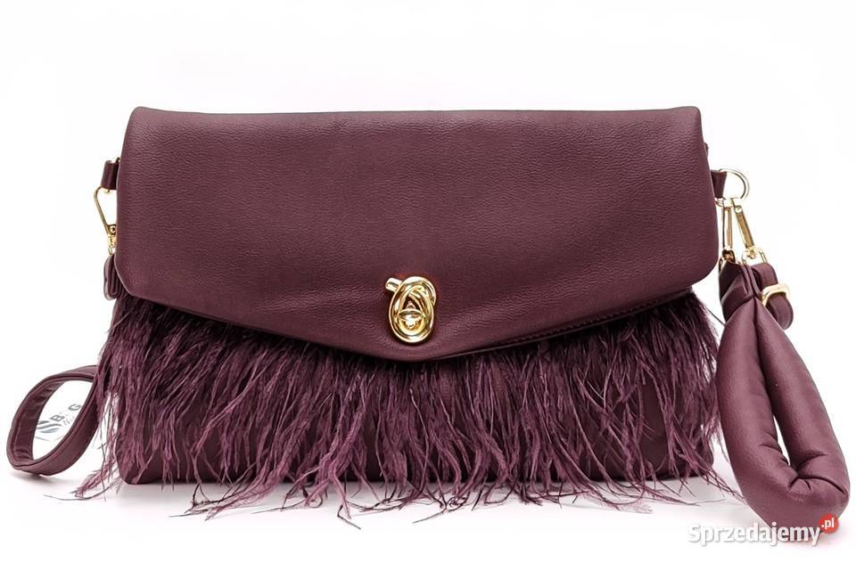 Elegancka Torebka Listonoszka Kopertówka Piórka mazowieckie Warszawa