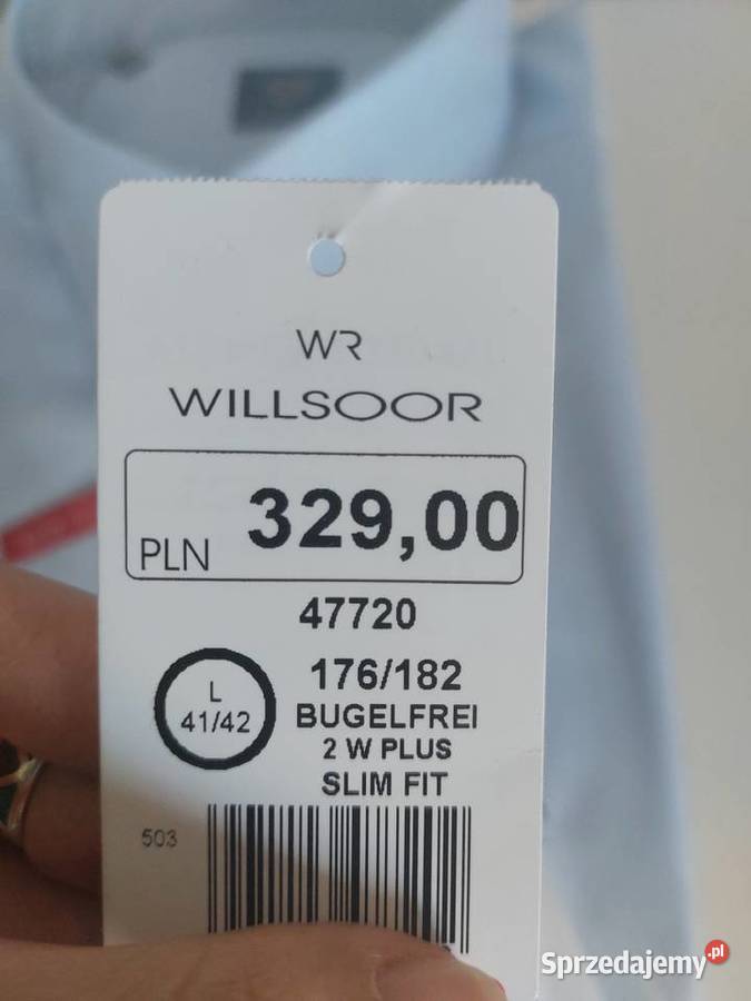 męska koszula slim fit Willsoor nowa L 4142 Poznań