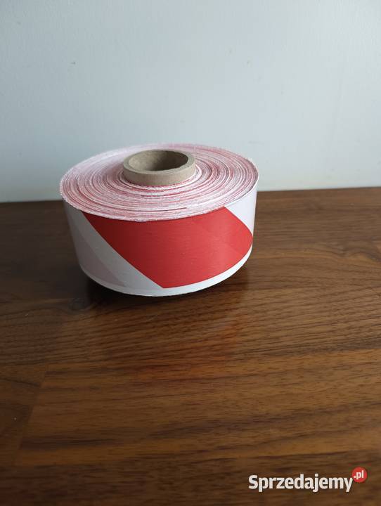 Taśma ostrzegawcza bialo czerwona wygrodzeniowa Wrocław