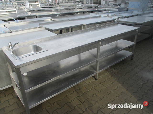 Stół Zlew Gastronomiczny Z 2 Półkami 2806085 Ostrów Wielkopolski