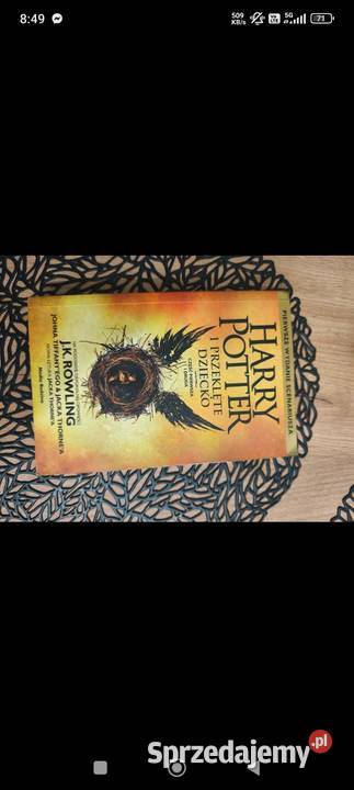 Książka Harry Potter i przeklęte dziecko Gostynin