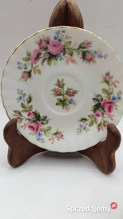 Filiżanka ze spodkiem porcelana kostna biała w Zamość