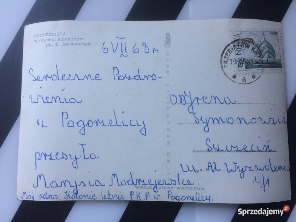 1071 Widokówka Pogorzelica Pocztówki i karty telefoniczne Szczecin