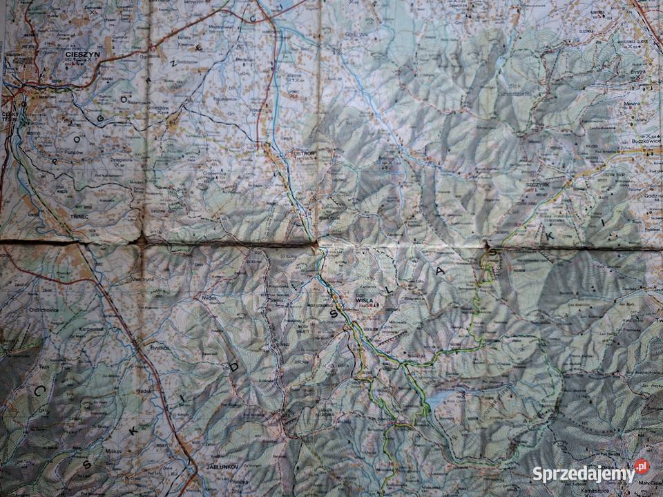 Beski Śląski i Żywiecki 1 75 000 mapa Rok wydania 1979