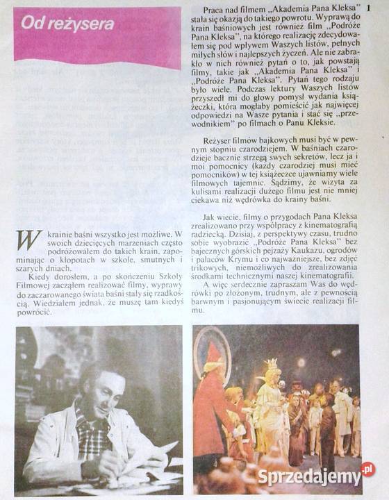 Pan Kleks na ekranie Przewodnik filmach Janina Chełm sprzedam