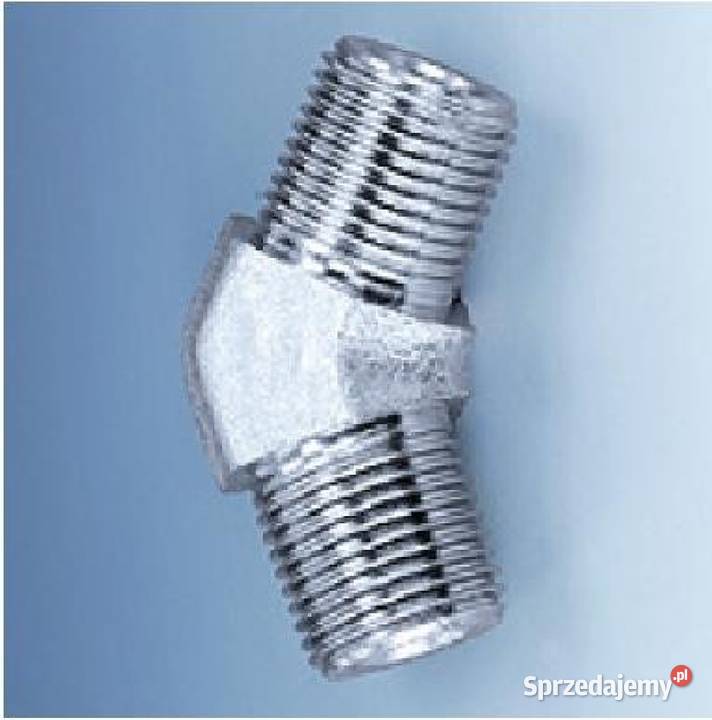 Króciec wkręcany kąt 45o 135o Gwinty BSPT 1