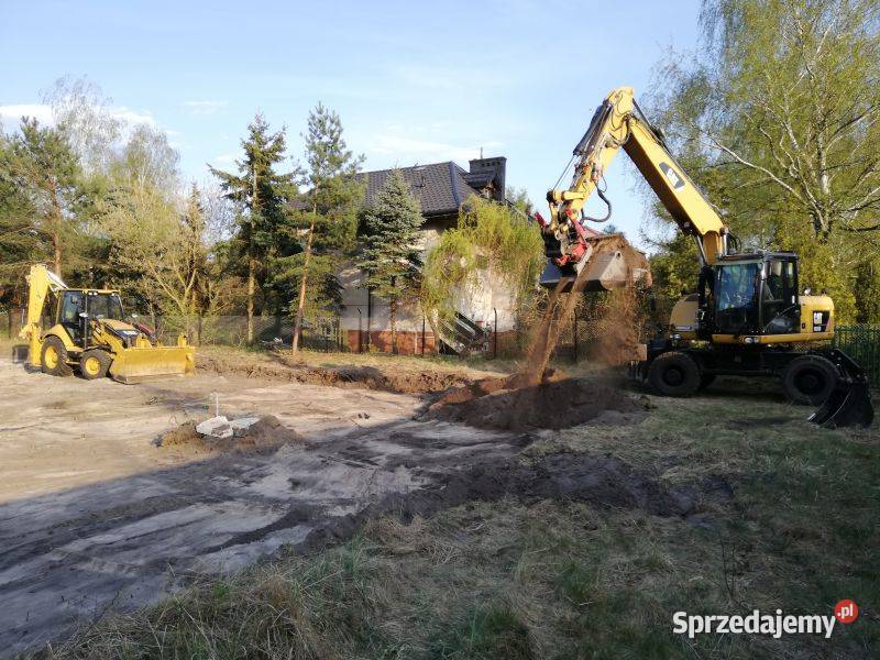 Usługi koparko ładowarką rozładunek tira Warszawa ogród