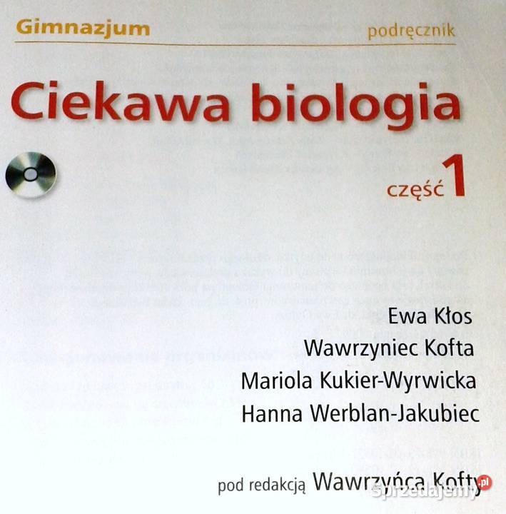 Ciekawa Biologia 1 Podręcznik Ewa Kłos Chełm