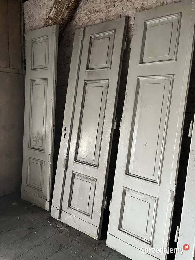 Drzwi zewnętrzne stare zabytkowe Łomianki