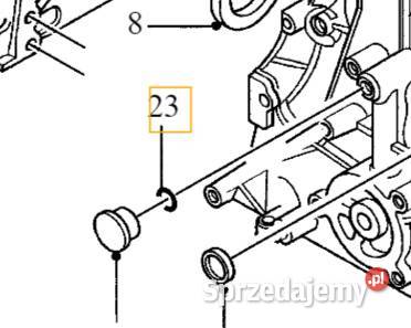 VOLVO oryginalna podkladka zaslepki bloku Bielany Wrocławskie
