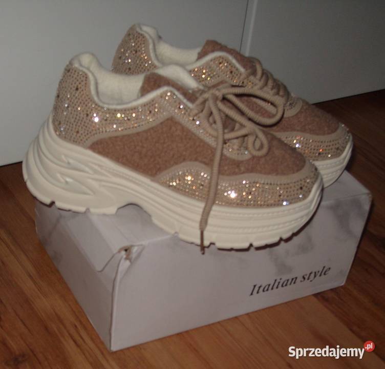 SEASTAR Sneakersy baranek cyrkonie r 3824 wielkopolskie sprzedam