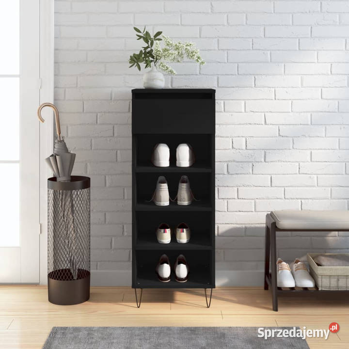 Szafka na buty czarna 40x36x105 materiał Warszawa