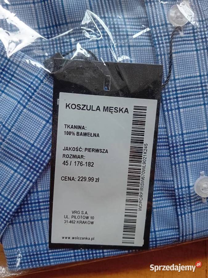 Koszula męska z krótkim rękawem Wólczanka Dębica sprzedam