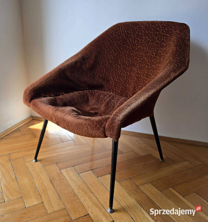 Fotel EWA PRL muszelka lata 60 klubowy vintage małopolskie