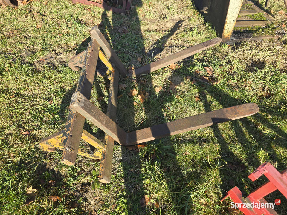 Widły regulowane do ciągnika ładowarki tura 100 warmińsko-mazurskie Litwinki