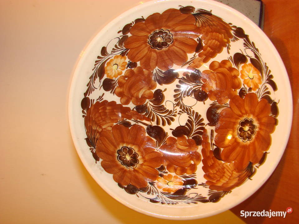 Włocławek fajansowa patera Pruszcz Gdański