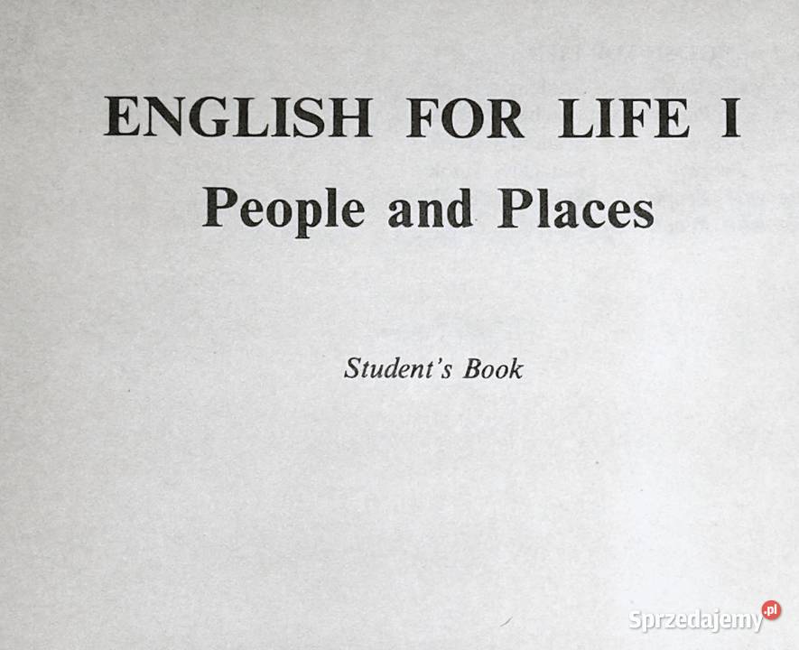 English For Life People and places 1 Students Chełm