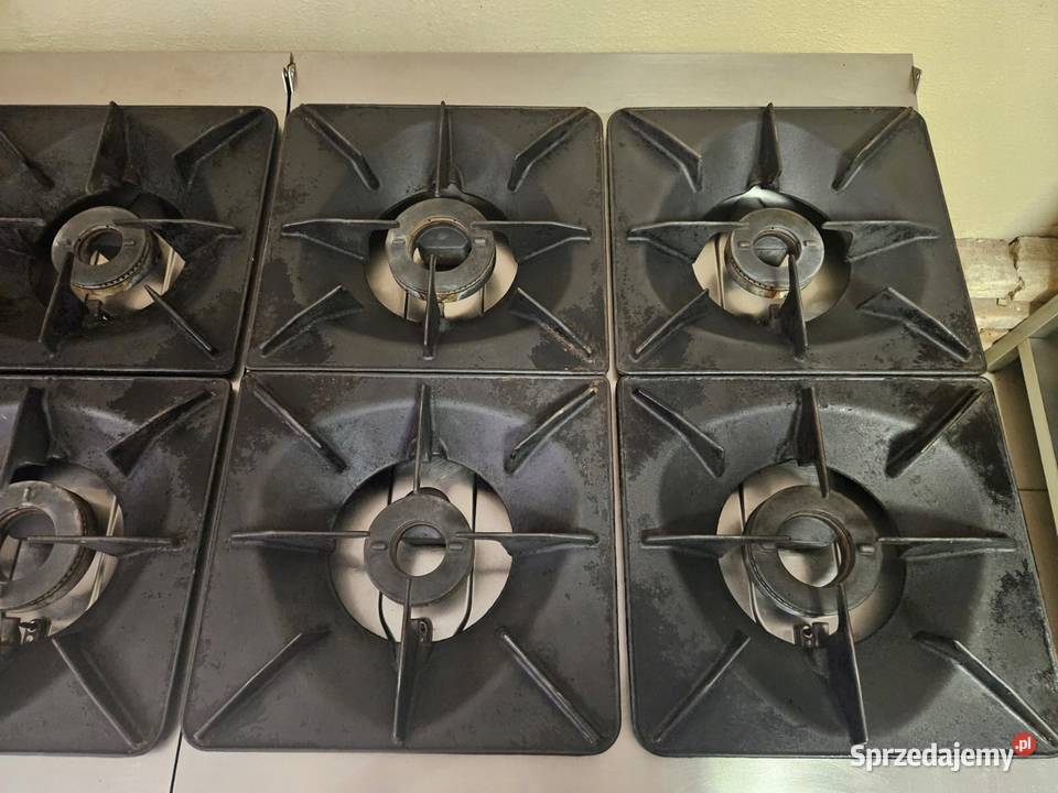 Kuchnia gazowa 8 palników Angelo 190FAAFOMO 2 x Gastronomia Góra