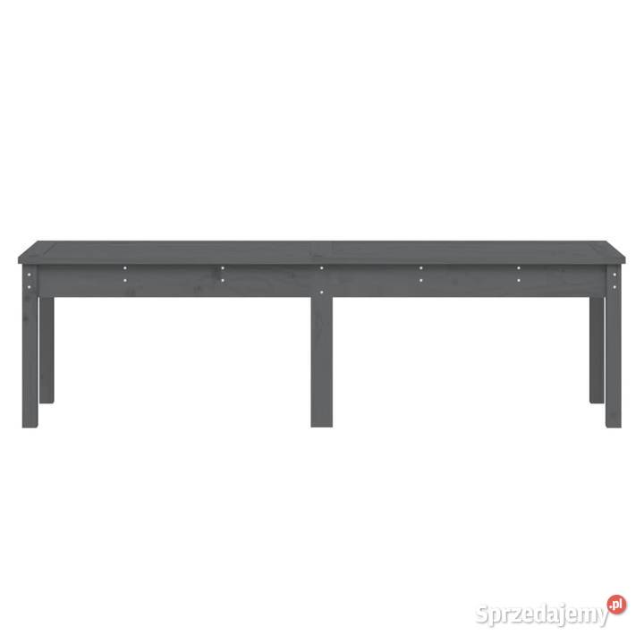 vidaXL 2osobowa ławka ogrodowa szara 1595x44x45 mazowieckie Warszawa