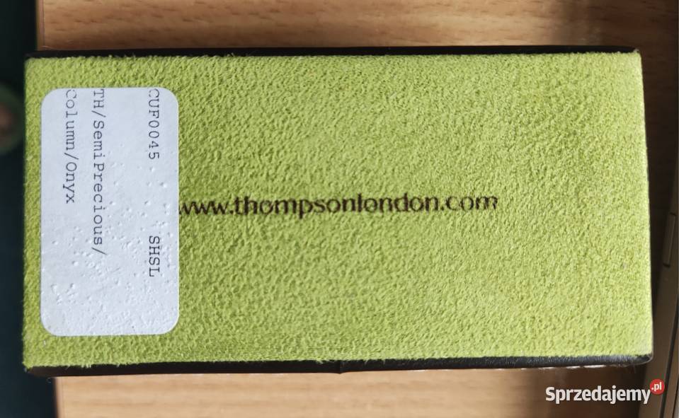 Spinki do mankietów srebro cyrkonia onyks Spinki do mankietów zachodniopomorskie Szczecin