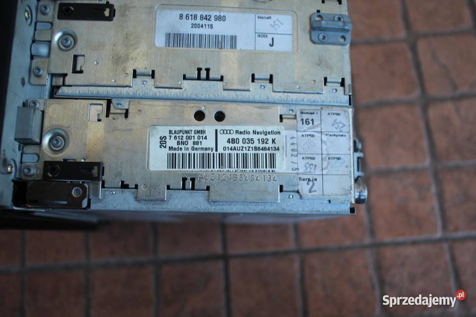 RADIO NAWIGACJA AUDI A6 C5 4B0035192K KOD