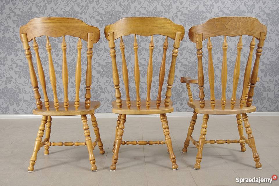 Krzesła w amerykańskim stylu 6 komplet 4768 Meble Nysa