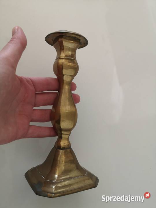 świecznik lichtarz Antyk miedziany Toruń