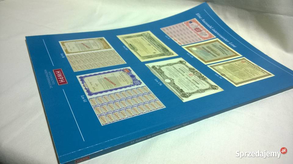 katalog aukcyjny papierów wartościowych 52 Antyki, Sztuka, Kolekcje sprzedam