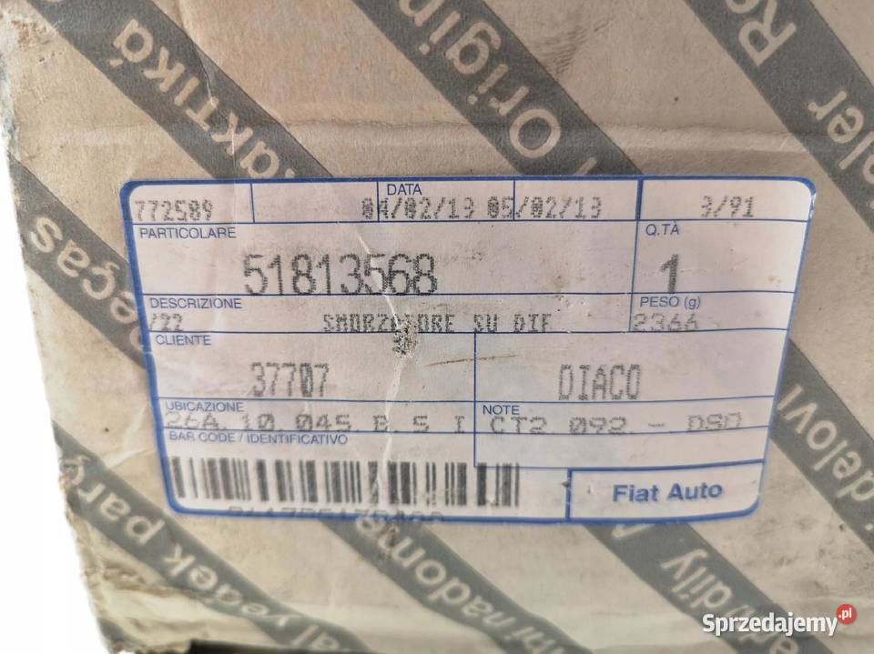 TŁUMIK DRGAŃ DYFERENCJAŁU FIAT PANDA 4X4 0912