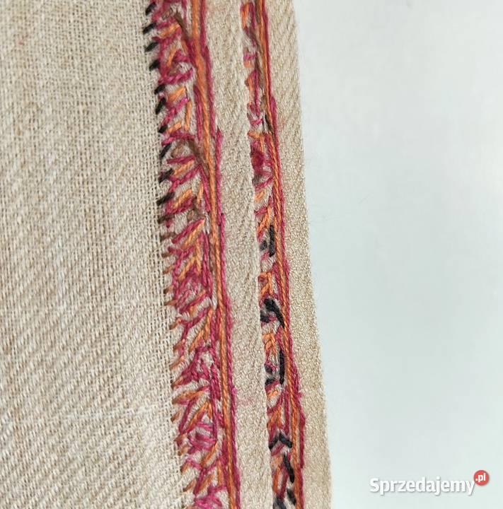 Szal orientalny indyjski haftowany haft paisley Szczecin