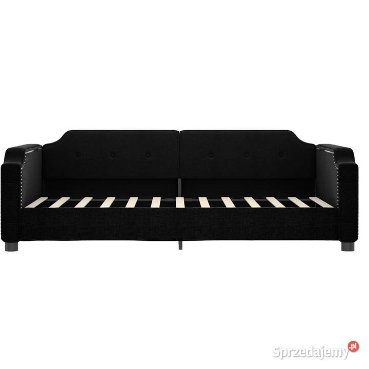 Sofa z materacem do spania czarna tkanina 90x200 Warszawa