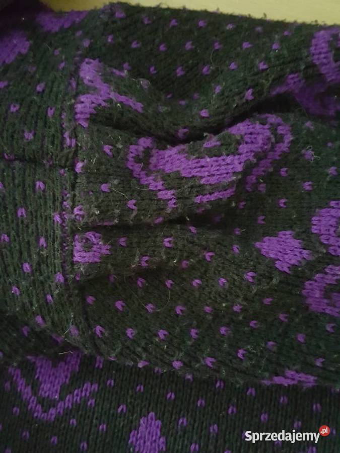 Sweter kardigan vintage duży rozmiar XXL Złotniki