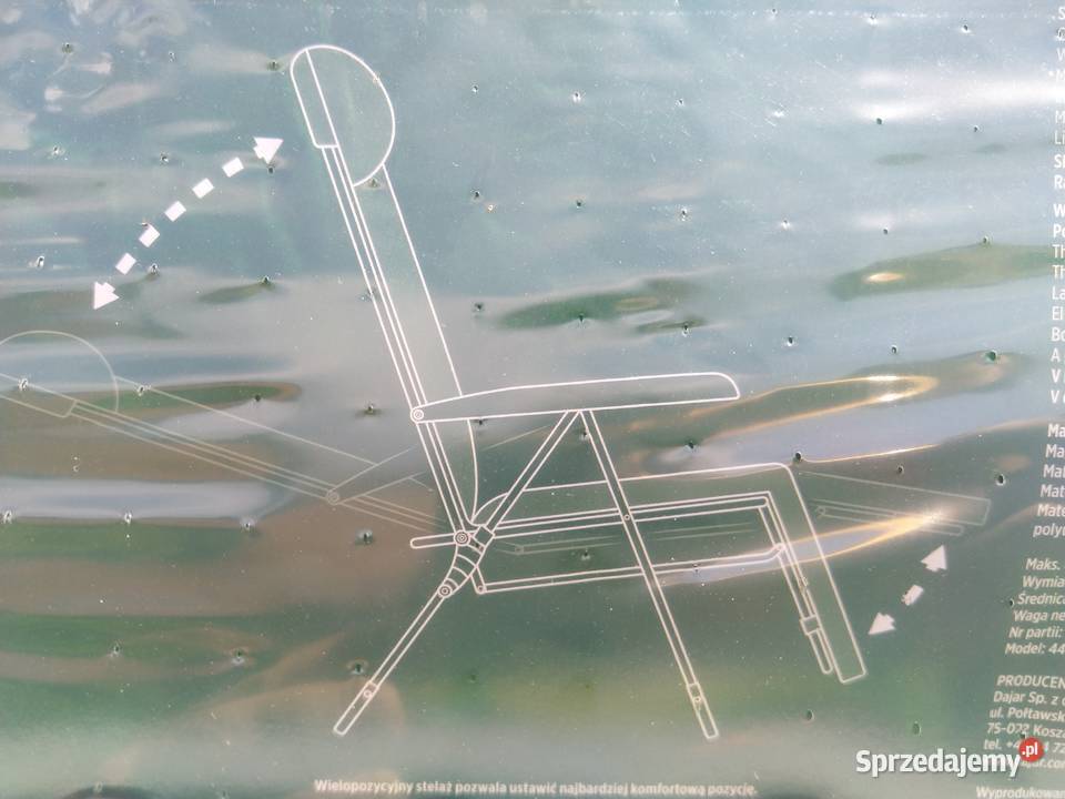 NAJTANIEJ Fotel Ogrodowy z Podnóżkiem Składany z Zabrze sprzedam