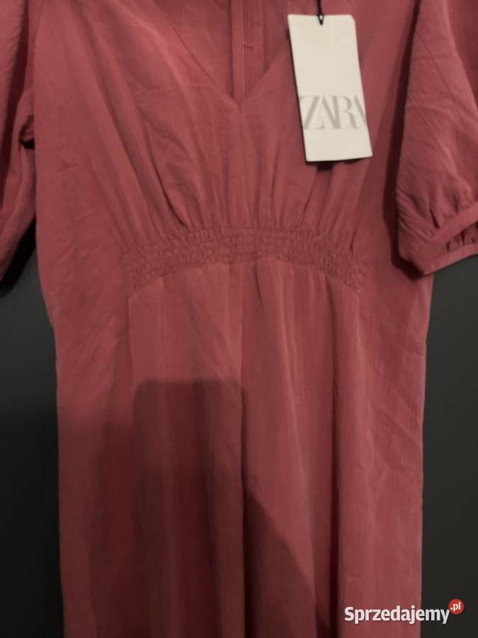 Zara sukienka koralowa długa nowa hit blog 40 zachodniopomorskie Choszczno