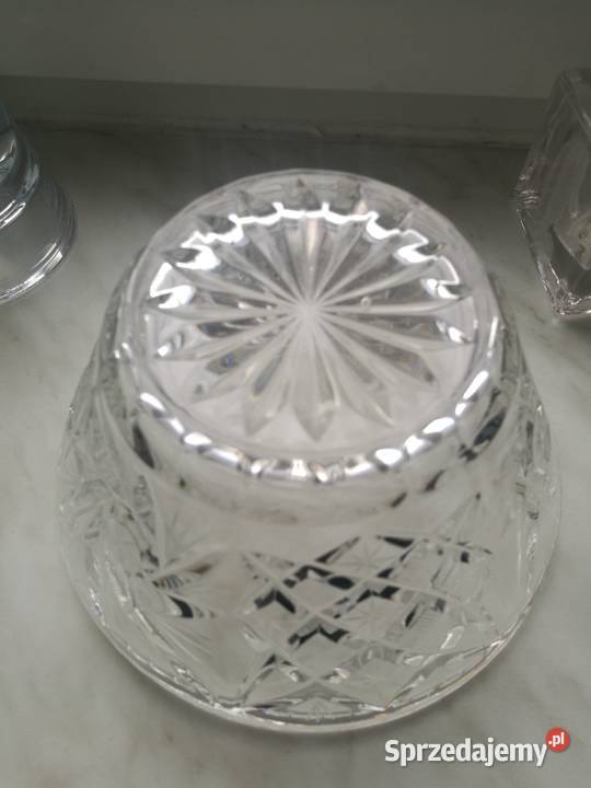 Kryształowa bomboniera duża piękna prl Porcelana i szkło Choszczno