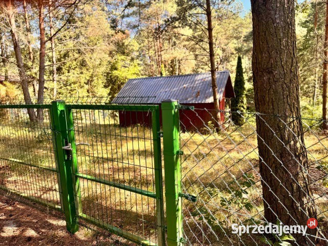 ładna działka z domkiem Kaszuby rekreacyjna pomorskie Zdunowice